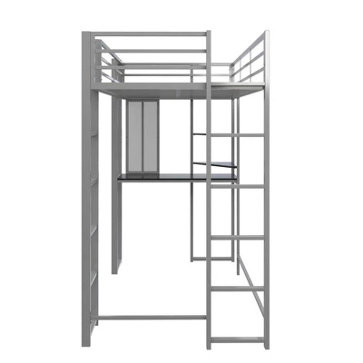Twin Adele Loft Bed With Desk Silver - Room & Joy 8 Twin Adele Loft Bed With Desk Silver - Room & Joy - Image 6