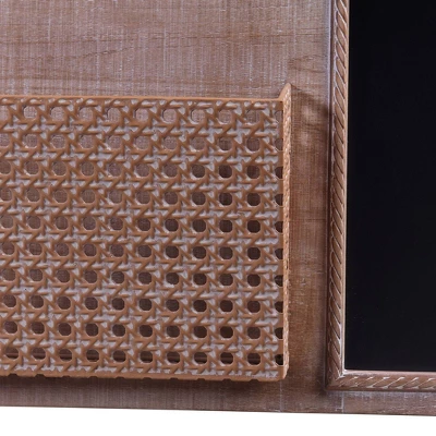 Multi-Functional Wall Memo Board With Chalkboard And File Rack Storage Brown - StyleCraft 5 Multi-Functional Wall Memo Board With Chalkboard And File Rack Storage Brown - StyleCraft - Image 3