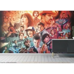 Netflix Stranger Things Mural - RoomMates -Safavieh Shop GUEST 277b296b 5bb3 4e42 b63e 5f25b69889a7