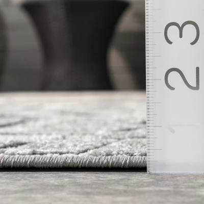 NuLOOM Floret Raised Indoor And Outdoor Patio Area Rug 4 NuLOOM Floret Raised Indoor And Outdoor Patio Area Rug - Image 2