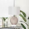 Glass Table Lamp With Drum Shade Gray - Olivia & May -Safavieh Shop GUEST 28b22e47 7e8b 426a 927b bde641342463