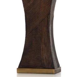Asher Linear Embossed Resin Table Lamp Dark Brown - StyleCraft -Safavieh Shop GUEST 291e3cd0 e4b2 4e72 ac80 3e47b15904cb