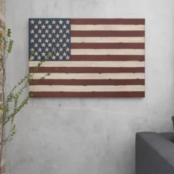 Metal Vintage Rectangular American Flag Wall Decor - Olivia & May -Safavieh Shop GUEST 298ab7b2 1dea 431d a068 6acce039cde8
