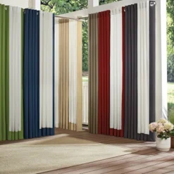 Hampton Border Outdoor Room Darkening Curtain Panel - Waverly Sun N Shade -Safavieh Shop GUEST 2a93cb19 5e98 493d 8552 43f4ef134741