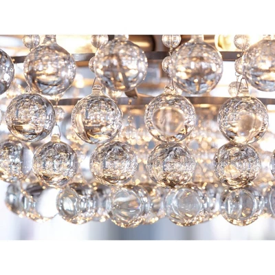 Vienna Full Spectrum Wohlfurst Brushed Nickel Pendant Chandelier 20 1/4" Wide Clear Crystal 5-Light Fixture For Dining Room House Foyer Kitchen Island 9 Vienna Full Spectrum Wohlfurst Brushed Nickel Pendant Chandelier 20 1/4" Wide Clear Crystal 5-Light Fixture For Dining Room House Foyer Kitchen Island - Image 7