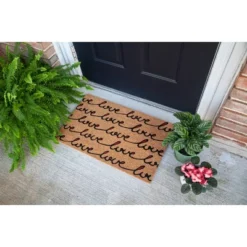 1'4" X 2'4" Love Letter Indoor/Outdoor Coir Doormat Red/Black - Entryways -Safavieh Shop GUEST 2c0b2d83 f682 48c3 b235 8a47a645616a