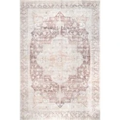 NuLOOM Rosa Machine Washable Distressed Vintage Medallion Area Rug -Safavieh Shop GUEST 2e3a752e 6c2c 492a 9aa1 14dc7575e4de