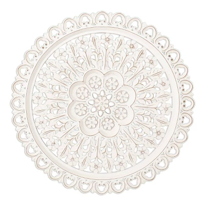 Brielport Aiden Lane Carved Wall Decor White - Southern Enterprises 4 Brielport Aiden Lane Carved Wall Decor White - Southern Enterprises - Image 2