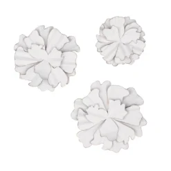 Modern Ornamental Wall Decor Set Of 3 White - Olivia & May 35 Modern Ornamental Wall Decor Set Of 3 White - Olivia & May -Safavieh Shop GUEST 3180e661 21a6 462b 991c 28507a6ea636