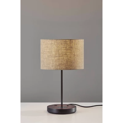 19.5" Oliver Charge Table Lamp Black - Adesso 4 19.5" Oliver Charge Table Lamp Black - Adesso - Image 2
