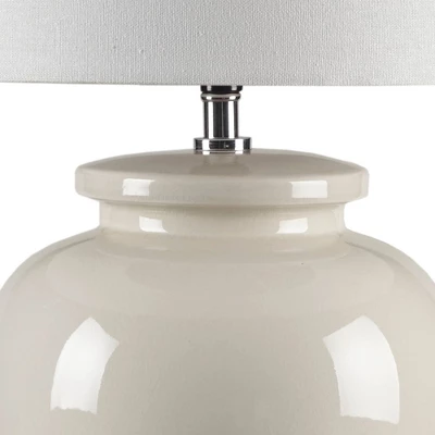Anzio Ceramic (Includes LED Light Bulb) Table Lamp Cream - Ink+Ivy 7 Anzio Ceramic (Includes LED Light Bulb) Table Lamp Cream - Ink+Ivy - Image 5