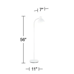 360 Lighting Modern Floor Lamp Adjustable Gooseneck Arm 56" Tall White Metal For Living Room Reading Bedroom Office 13 360 Lighting Modern Floor Lamp Adjustable Gooseneck Arm 56" Tall White Metal For Living Room Reading Bedroom Office -Safavieh Shop GUEST 32c2d91e 2ed1 4885 9914 f9d8b94cd1aa