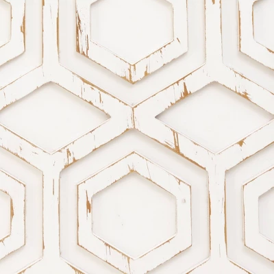 Ralston Wooden Wall Art With Pattern White 7 Ralston Wooden Wall Art With Pattern White - Image 5