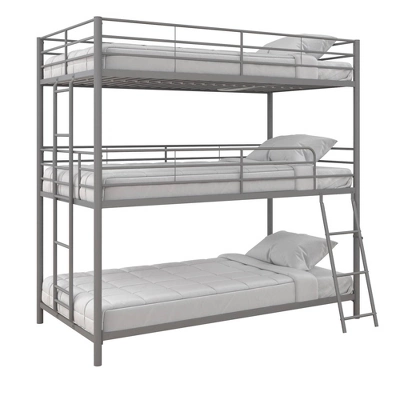 Triple Twin Zeke Metal Bunk Bed - Room & Joy 14 Triple Twin Zeke Metal Bunk Bed - Room & Joy - Image 12
