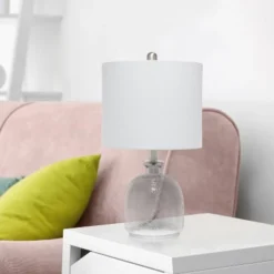 Hammered Glass Jar Table Lamp With Linen Shade Smokey Gray - Lalia Home -Safavieh Shop GUEST 35b8d6be d4d0 4012 a4ed 977cdc2d21e4