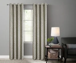 Kate Aurora 2 Piece Contemporary Chic Metallic Abstract Circles Light Filtering Grommet Top Curtains -Safavieh Shop GUEST 36031707 0bcb 4b20 b1bb 7b2890347679