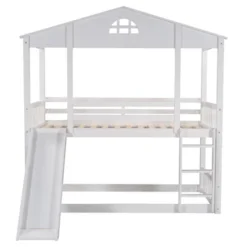 Twin Over Twin House Shaped Bunk Bed With Convertible Slide And Ladder-ModernLuxe -Safavieh Shop GUEST 364ee82c 7875 4aec 92d1 0f8176f78e9a