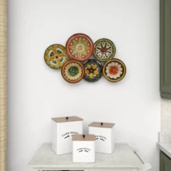 Metal Plate Wall Decor With Spanish Designs Black - Olivia & May -Safavieh Shop GUEST 36d3f7cc 1190 4f54 a089 1d16e7c137bf