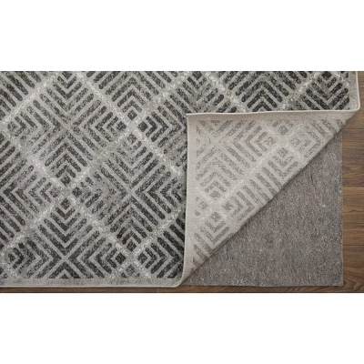 Katari Modern Geometric, Gray/Tan/Black, 1'-8" X 2'-10" Accent Rug 7 Katari Modern Geometric, Gray/Tan/Black, 1'-8" X 2'-10" Accent Rug - Image 5
