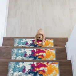 World Rug Gallery Modern Abstract Non-Slip Stair Treads -Safavieh Shop GUEST 38a0f62f a074 4bd5 aeca ce62ed1ee496