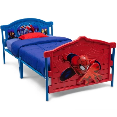 Twin Marvel Spider-Man Plastic 3D Bed - Delta Children 4 Twin Marvel Spider-Man Plastic 3D Bed - Delta Children - Image 2