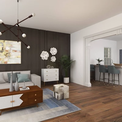 Modern Ornamental Wall Decor Set Of 3 White - Olivia & May 7 Modern Ornamental Wall Decor Set Of 3 White - Olivia & May - Image 5