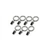 Versailles Home Fashions 7pk Steel Clip Window Curtain Rings - Brushed Nickel -Safavieh Shop GUEST 39db29c7 7e78 4394 a854 6cb7af0c5e1f