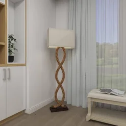 Rustic Jute Floor Lamp Brown - Olivia & May -Safavieh Shop GUEST 3b210388 94e3 40f7 be74 d810fec5d50b