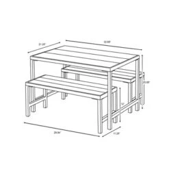 3pc Kids' Metal Outdoor Table Set - Dark Gray - Hearth & Hand™ With Magnolia -Safavieh Shop GUEST 3b362172 1f8b 45d0 ad76 10781f31a5d5