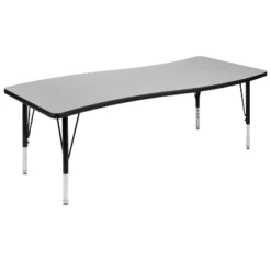 Flash Furniture 26"W X 60"L Rectangle Wave Flexible Collaborative Thermal Laminate Activity Table - Height Adjustable Short Legs -Safavieh Shop GUEST 3b97df04 1c31 40bf b986 e835dcde8cd8