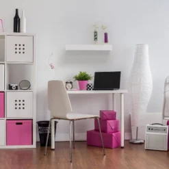 24" Floating Shelf With Lip For Kids' Room White - InPlace