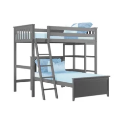 Max & Lily L-Shaped Twin Over Twin Bunk Bed With Bookcase -Safavieh Shop GUEST 3bf12638 1b21 440b b1fb 03701ec19f2c