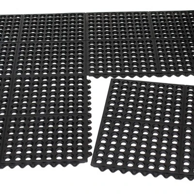 BirdRock Home 4 Pc Indoor Outdoor Drainage Utility Mat - 20 X 24" - Black 8 BirdRock Home 4 Pc Indoor Outdoor Drainage Utility Mat - 20 X 24" - Black - Image 6