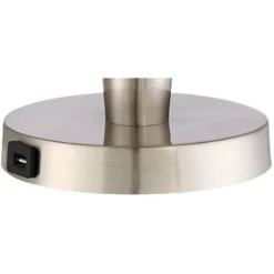 360 Lighting Geoff Modern Table Lamps 26" High Set Of 2 Brushed Nickel With USB Charging Port Table Top Dimmers White Drum Shade For Living Room Desk -Safavieh Shop GUEST 3e71bc4f 7099 4393 acbc 612870dd89ea