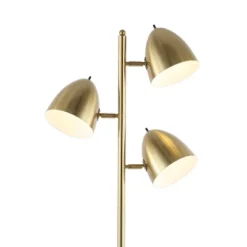 66.5" 3-Light Billy Modern Contemporary Iron LED Floor Lamp Brass Gold (Includes LED Light Bulb) - JONATHAN Y -Safavieh Shop GUEST 3ea61747 52d1 4d8d 9bd1 7d8c3857e3b5