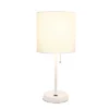 19.5" Bedside USB Port Feature Metal Table Desk Lamp White With Fabric Shade - Creekwood Home -Safavieh Shop GUEST 3ecb045f 6f5e 48fd 8d00 80230c0fced7