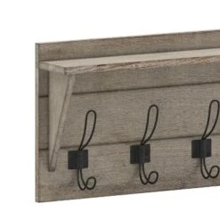 Merrick Lane 24 Inch Wall Mount Pine Wood Storage Rack With 5 Hanging Hooks, Entryway, Kitchen, Bathroom 22 Merrick Lane 24 Inch Wall Mount Pine Wood Storage Rack With 5 Hanging Hooks, Entryway, Kitchen, Bathroom -Safavieh Shop GUEST 3f93f693 e1ae 483b b058 62edcc8fbc65