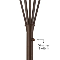 Franklin Iron Works Torchiere Floor Lamp LED 73" Tall Oil Rubbed Bronze Caged Frosted Glass Shade For Living Room Bedroom Office Uplight -Safavieh Shop GUEST 3fb6430e 3f8d 4242 bcde 2c2fa58cda4e