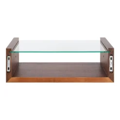 18" X 6" Holt Wood/Glass Decorative Wall Shelf Walnut Brown - Kate & Laurel All Things Decor -Safavieh Shop GUEST 3fc9a303 fd04 4a2b 947b b05cc4da9d34