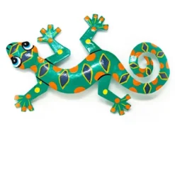 Global Crafts Eight Inch Painted Gecko Recycled Haitian Metal Wall Art -Safavieh Shop GUEST 400b5e66 efbf 4bb1 8760 e81a62bb59c5