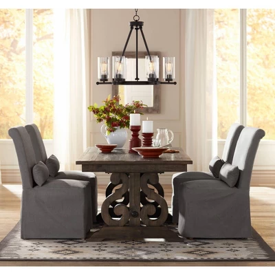 Franklin Iron Works Holman Bronze Wagon Wheel Chandelier 26 3/4" Wide Rustic Farmhouse Clear Glass 6-Light Fixture For Dining Room Kitchen Island Home 10 Franklin Iron Works Holman Bronze Wagon Wheel Chandelier 26 3/4" Wide Rustic Farmhouse Clear Glass 6-Light Fixture For Dining Room Kitchen Island Home - Image 8