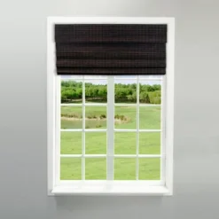 Radiance Newport 39-in Cordless Espresso Roman Shade