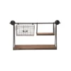 Transpac Metal Black Everyday Shelf With Basket And Hooks -Safavieh Shop GUEST 4177faa3 8ff1 4a64 b4be bef998a0b1b1