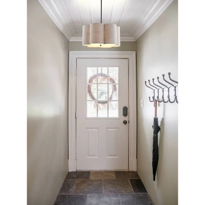 20" LED Adjustable Metal Pendant Oil Rubbed Bronze - Jonathan Y 3 20" LED Adjustable Metal Pendant Oil Rubbed Bronze - Jonathan Y