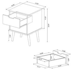 Modern Kids' Nightstand White - Pillowfort™ -Safavieh Shop GUEST 43187505 1f27 4b45 8d32 b1cd213ac469
