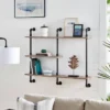 3-Tier Aurora Pipe Wall Shelf Unit Black/Rustic - Danya B. -Safavieh Shop GUEST 436bdf55 8cf2 4f2a b6b1 f9dc3f0d3839