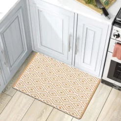 World Rug Gallery Geometric Anti-Fatigue Standing Mat