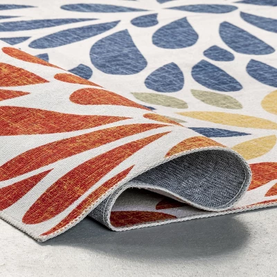 NuLOOM McEwen Bohemian Floral Machine Washable Area Rug 5 NuLOOM McEwen Bohemian Floral Machine Washable Area Rug - Image 3