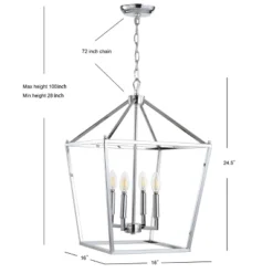 16" Metal Pagoda Lantern Pendant (Includes LED Light Bulb) - JONATHAN Y -Safavieh Shop GUEST 4678e39e f787 420b b476 d52b6317867f