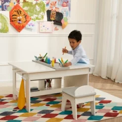 Fantasy Fields - Little Artist Monet Play Art Table Kids Furniture - White/Gray 18 Fantasy Fields - Little Artist Monet Play Art Table Kids Furniture - White/Gray -Safavieh Shop GUEST 4789b143 07ca 4d13 b707 87cf940c4cfd